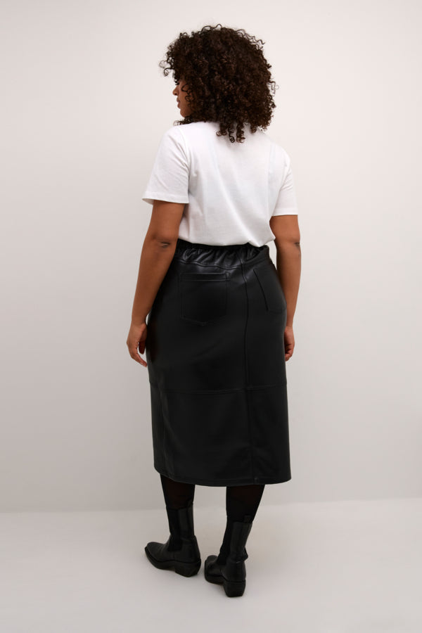 Kaffe Curve Nalina Pleather Skirt