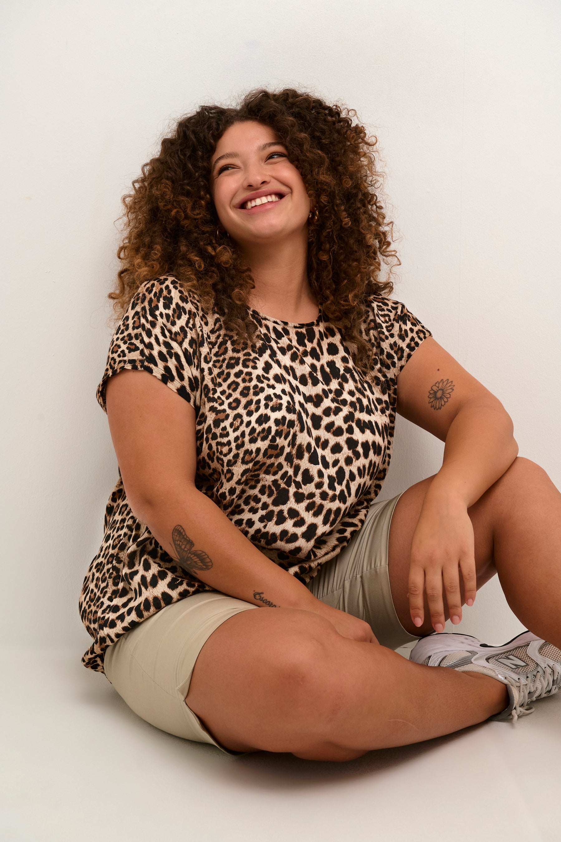 Kaffe Curve Stanley Blouse Leopard