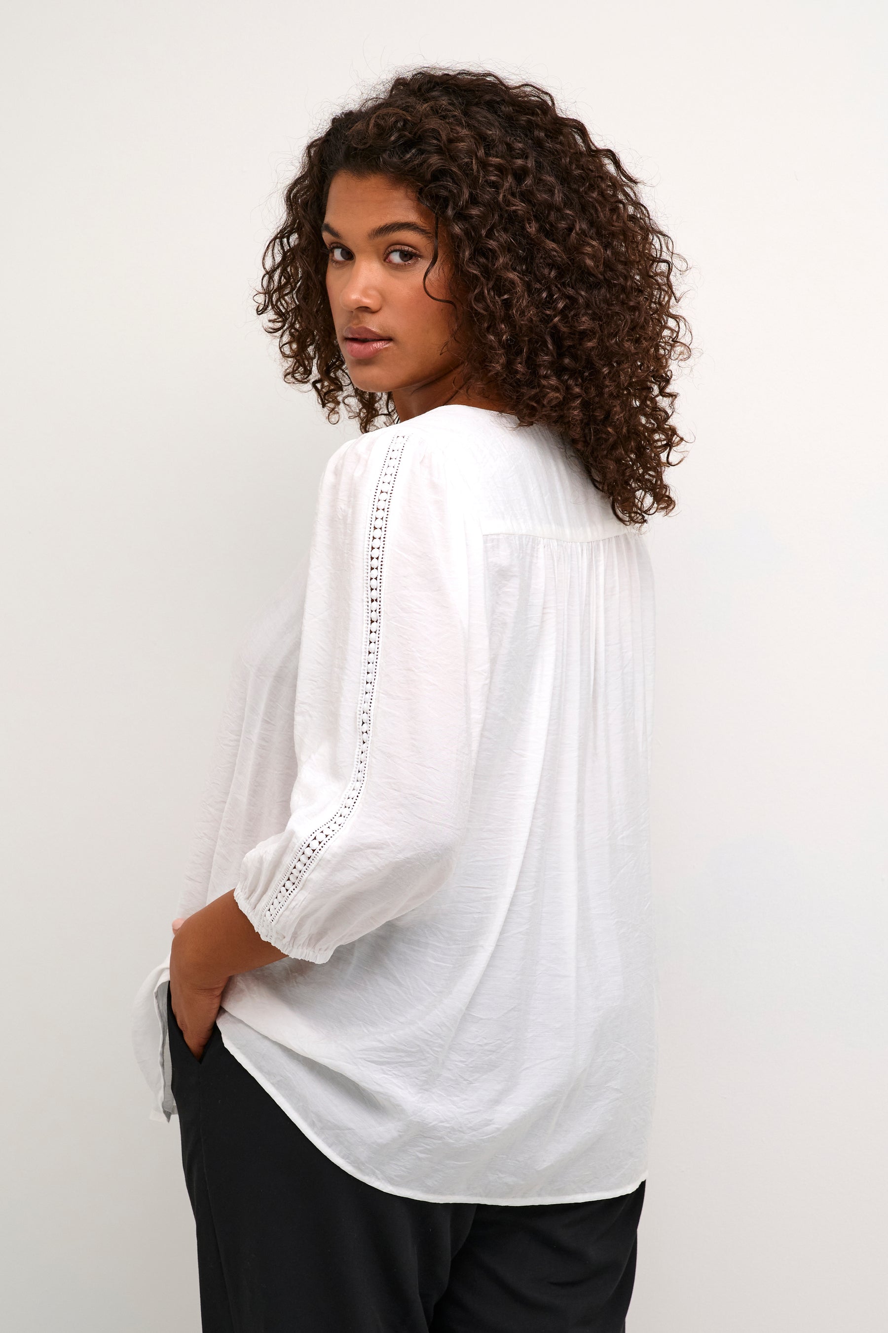 Kaffe Curve Cronja White Blouse