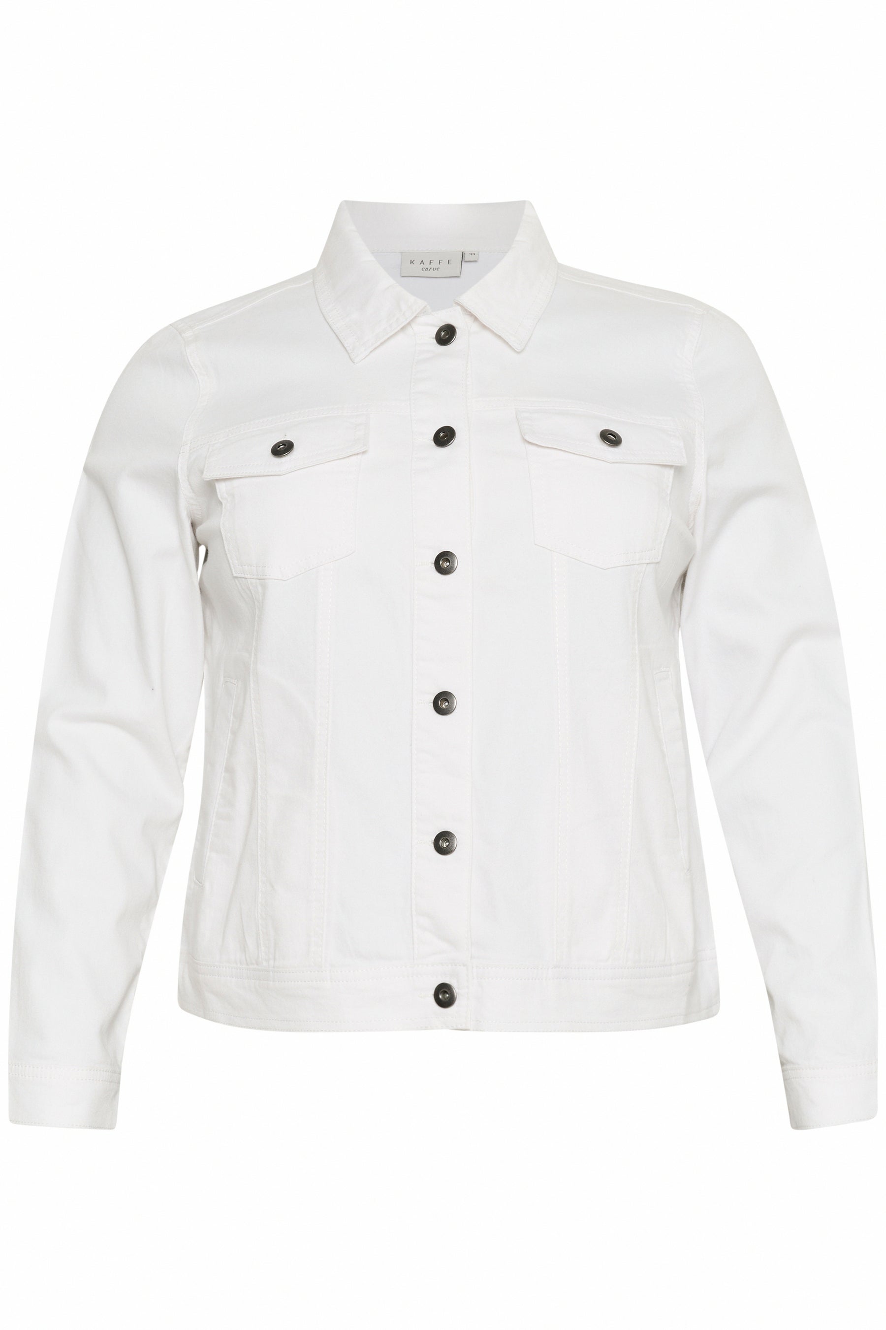 Kaffe Curve White Denim Jacket