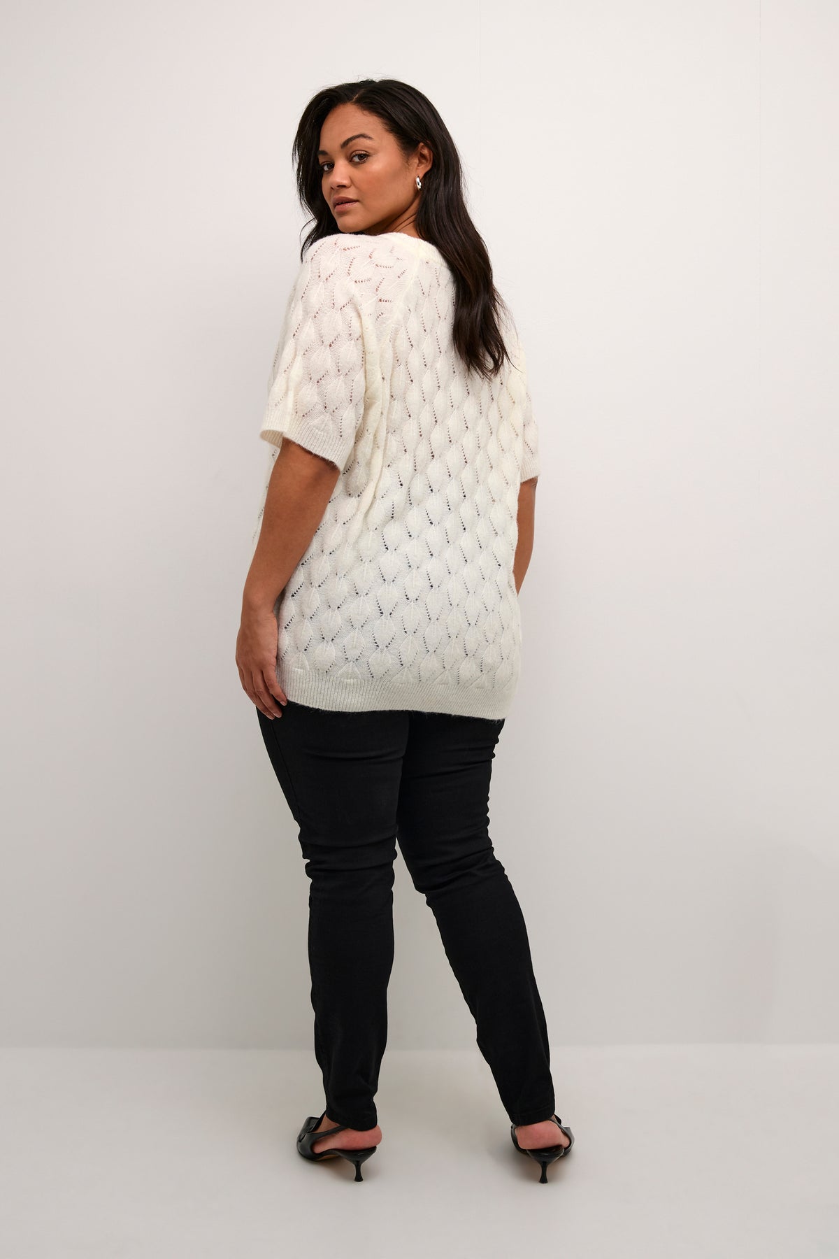 Kaffe Curve Nalene Knit in White