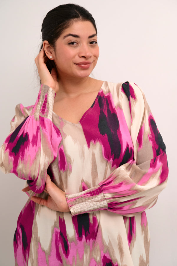 Kaffe Curve Alona Blouse in Pink
