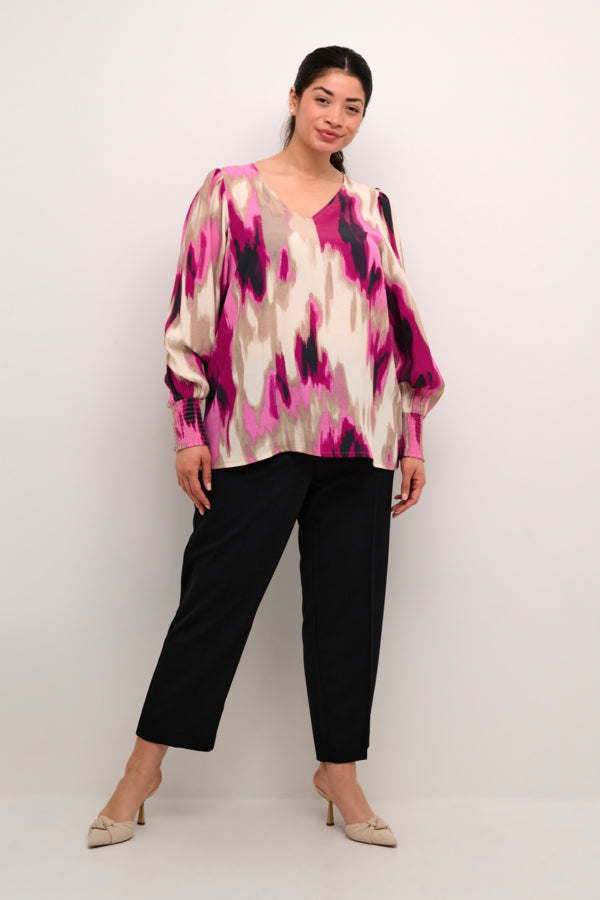 Kaffe Curve Alona Blouse in Pink