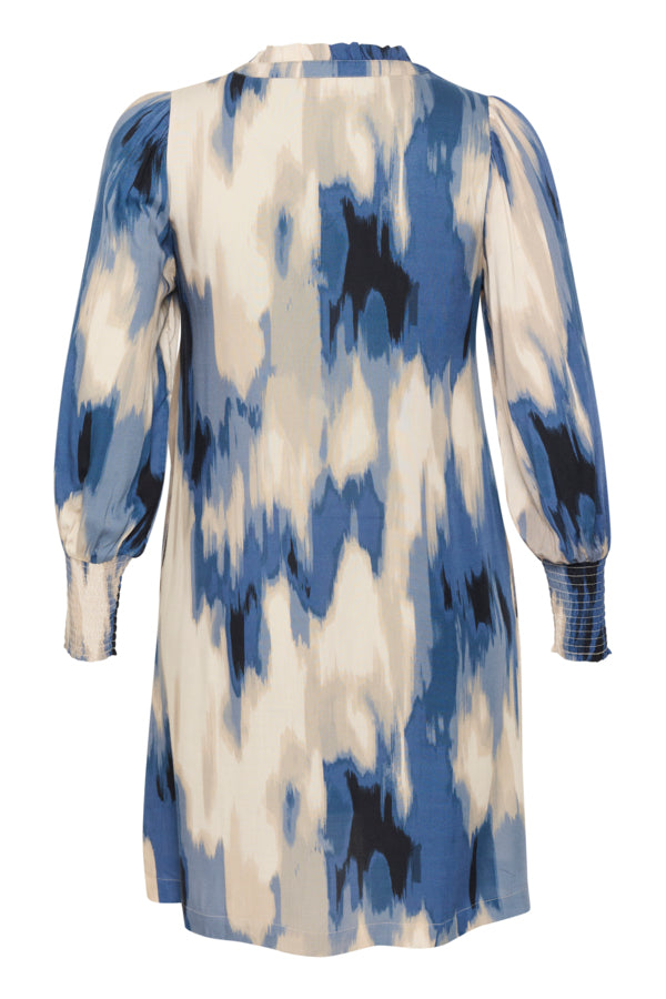 Kaffe Curve Bella Dress in Blue