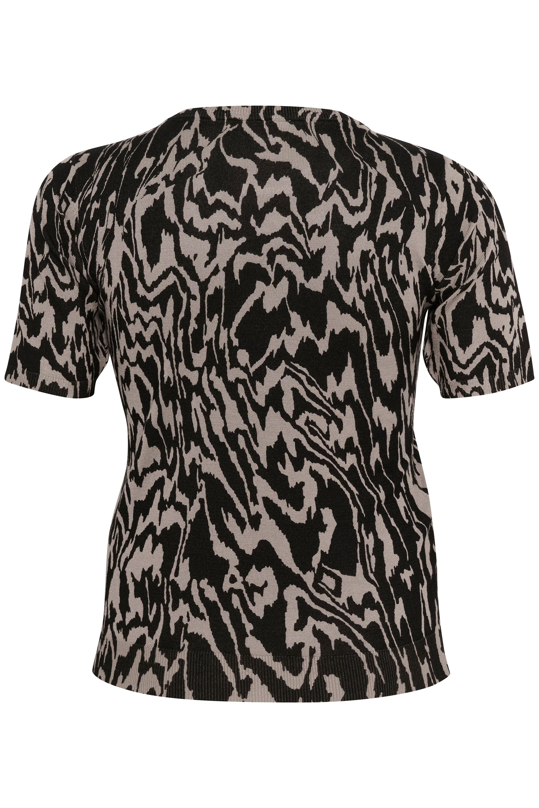 Kaffe Curve Lizzy Knit Top in Abstract Print