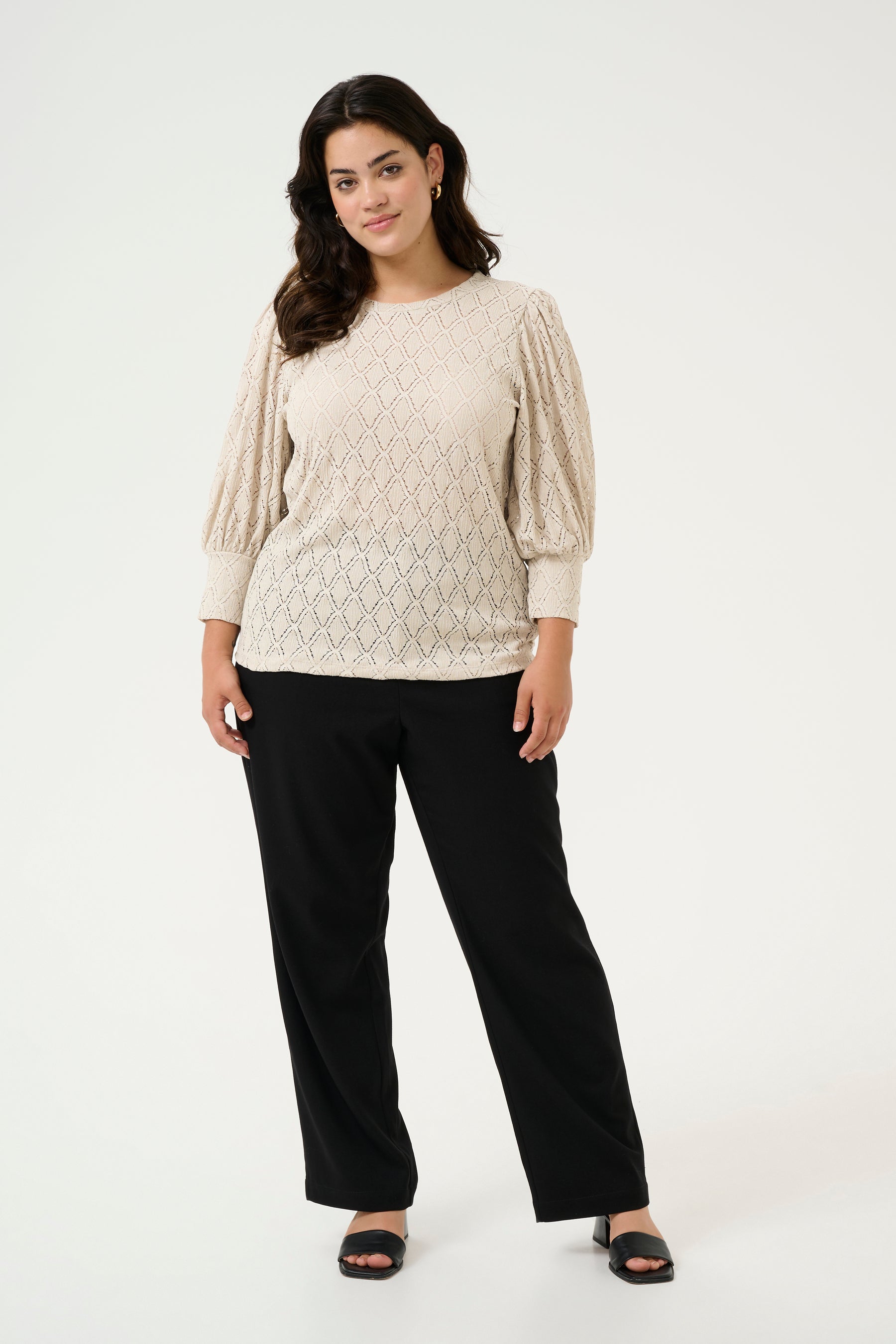 Kaffe Curve Tia Blouse in Beige