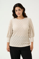 Kaffe Curve Tia Blouse in Beige