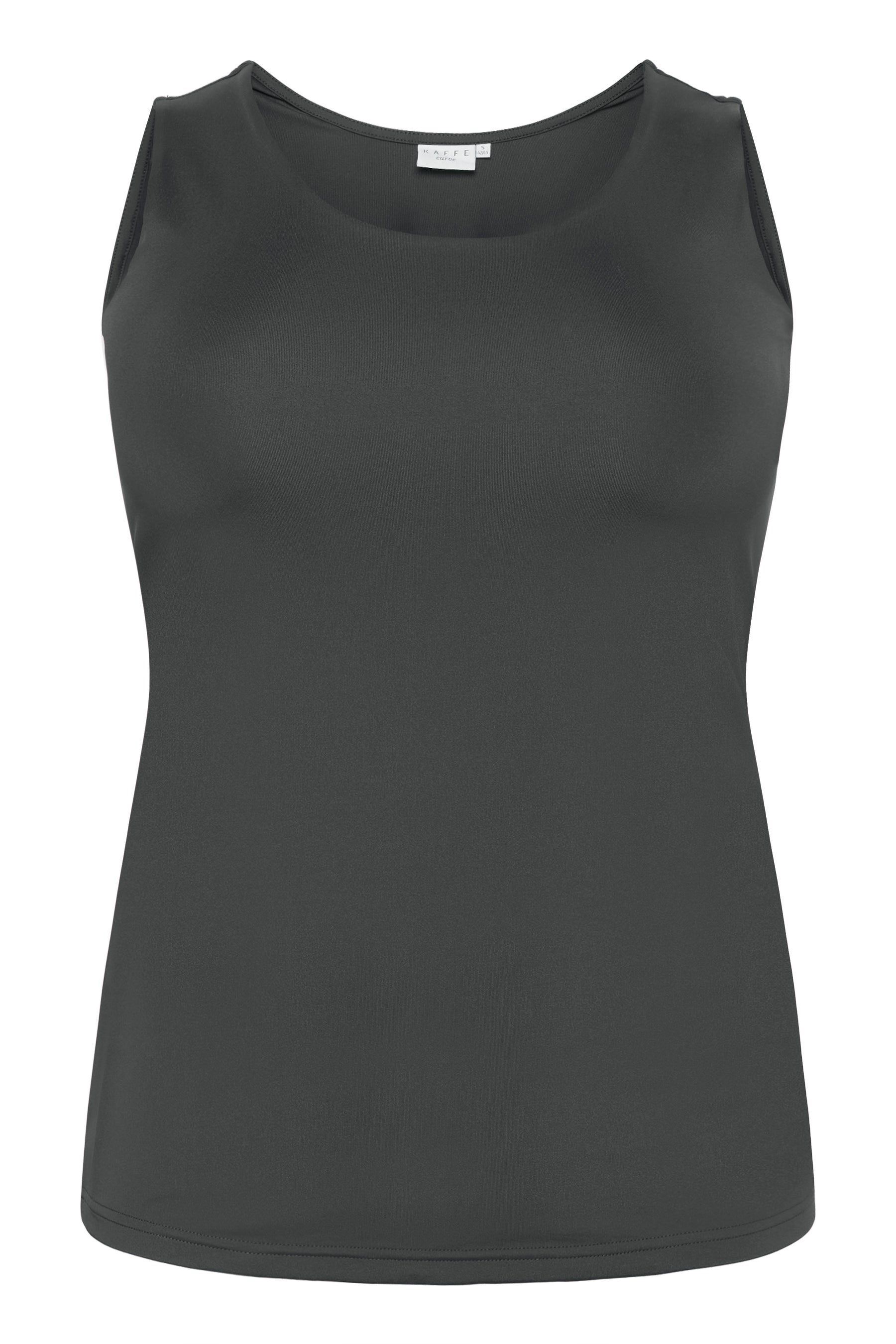Kaffe Curve Erina Vest Top in Charcoal
