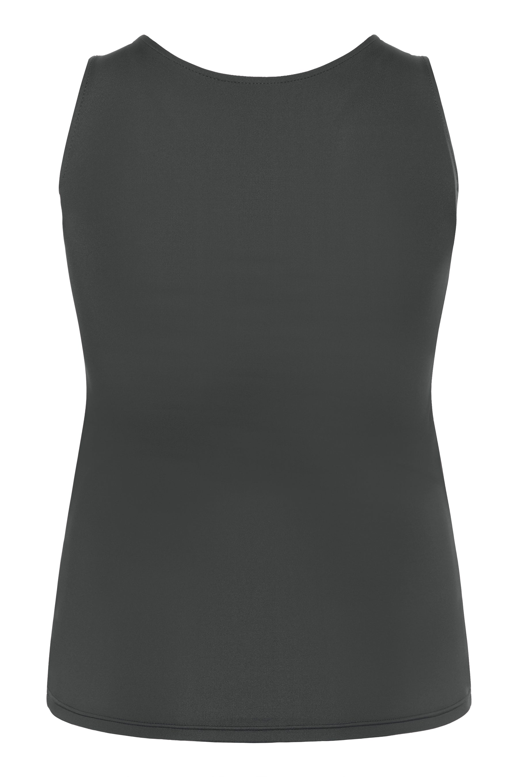 Kaffe Curve Erina Vest Top in Charcoal