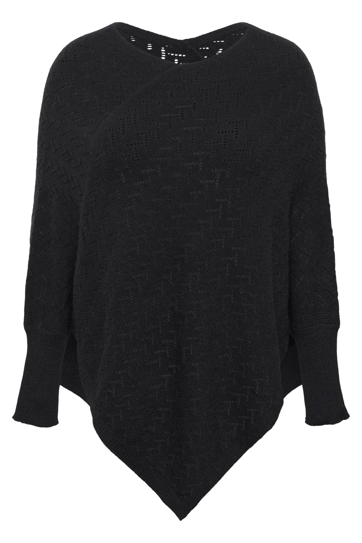 Kaffe Curve Olina Poncho in Black