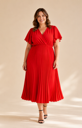 Daphne Dress in Red