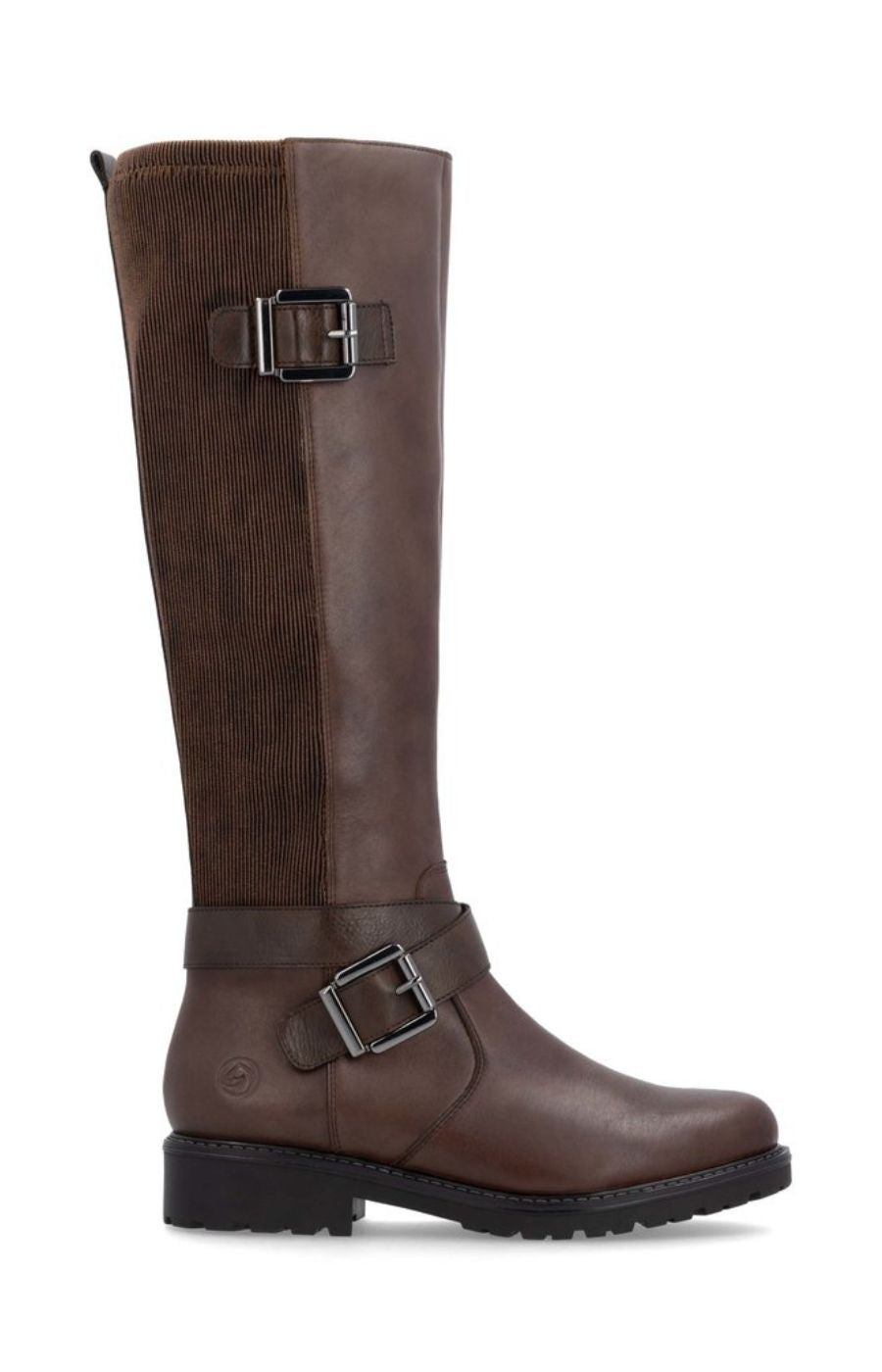 Remonte Knee High Buckle Boot in Brown