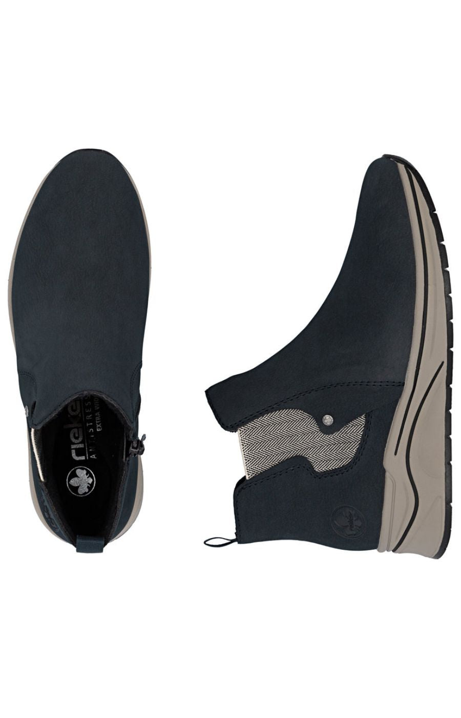 Rieker Chelsea Boot in Navy