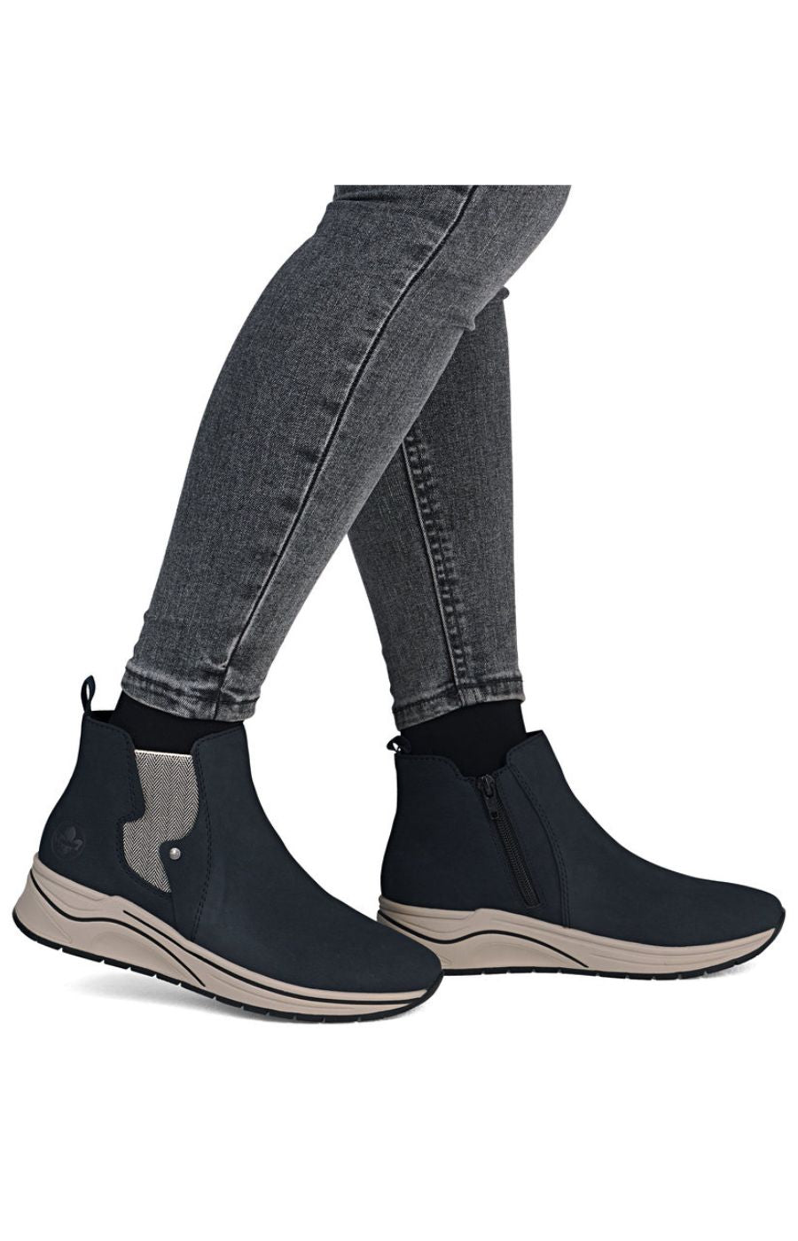 Rieker Chelsea Boot in Navy