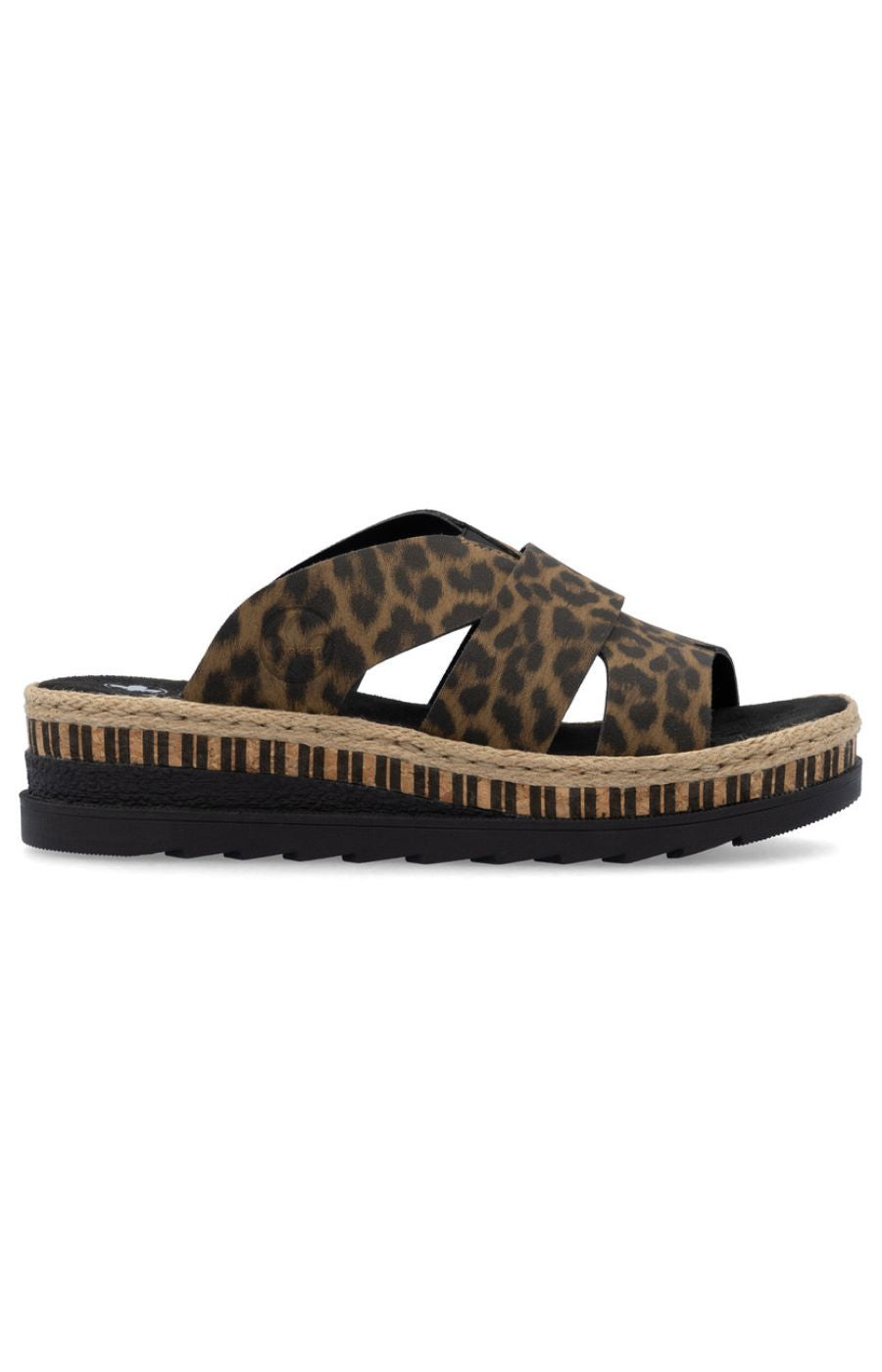 Rieker Leopard Print Sandal