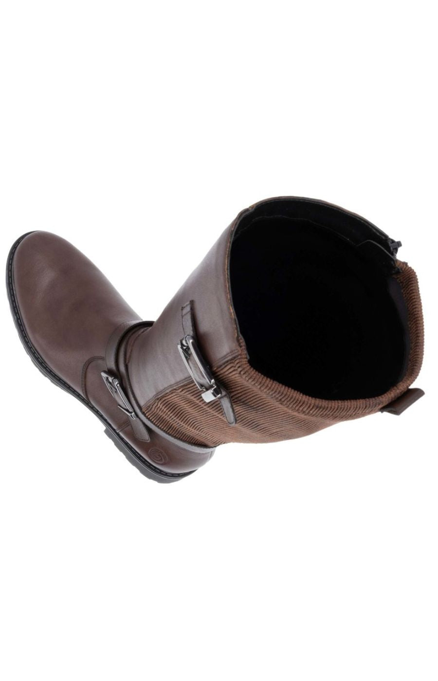 Remonte Knee High Buckle Boot in Brown