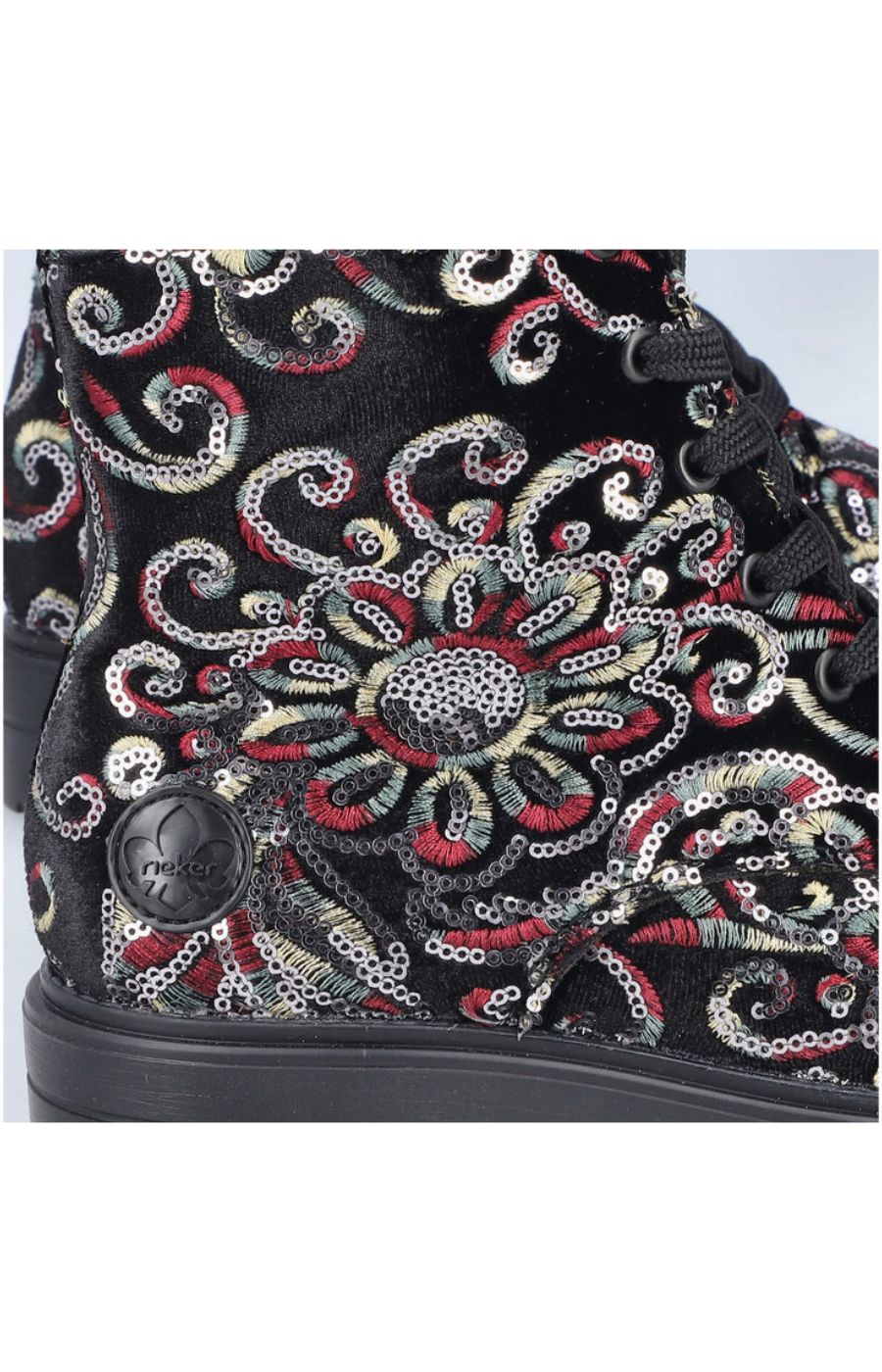 Rieker Floral Sequin Boot