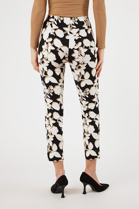 Robell Rose Trousers in Graphic Floral