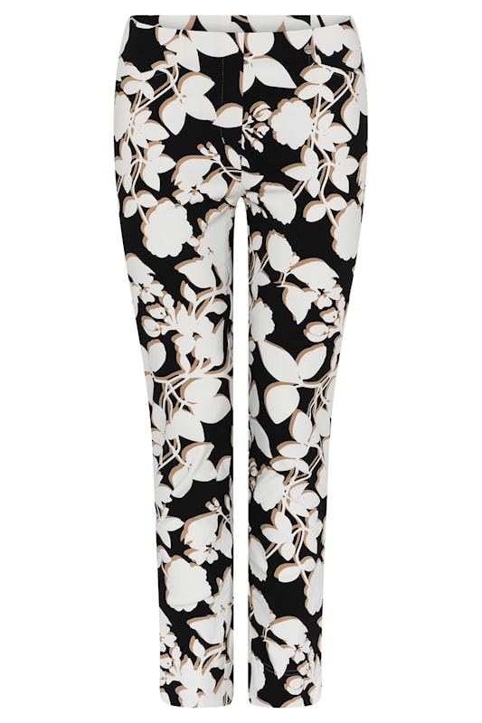 Robell Rose Trousers in Graphic Floral