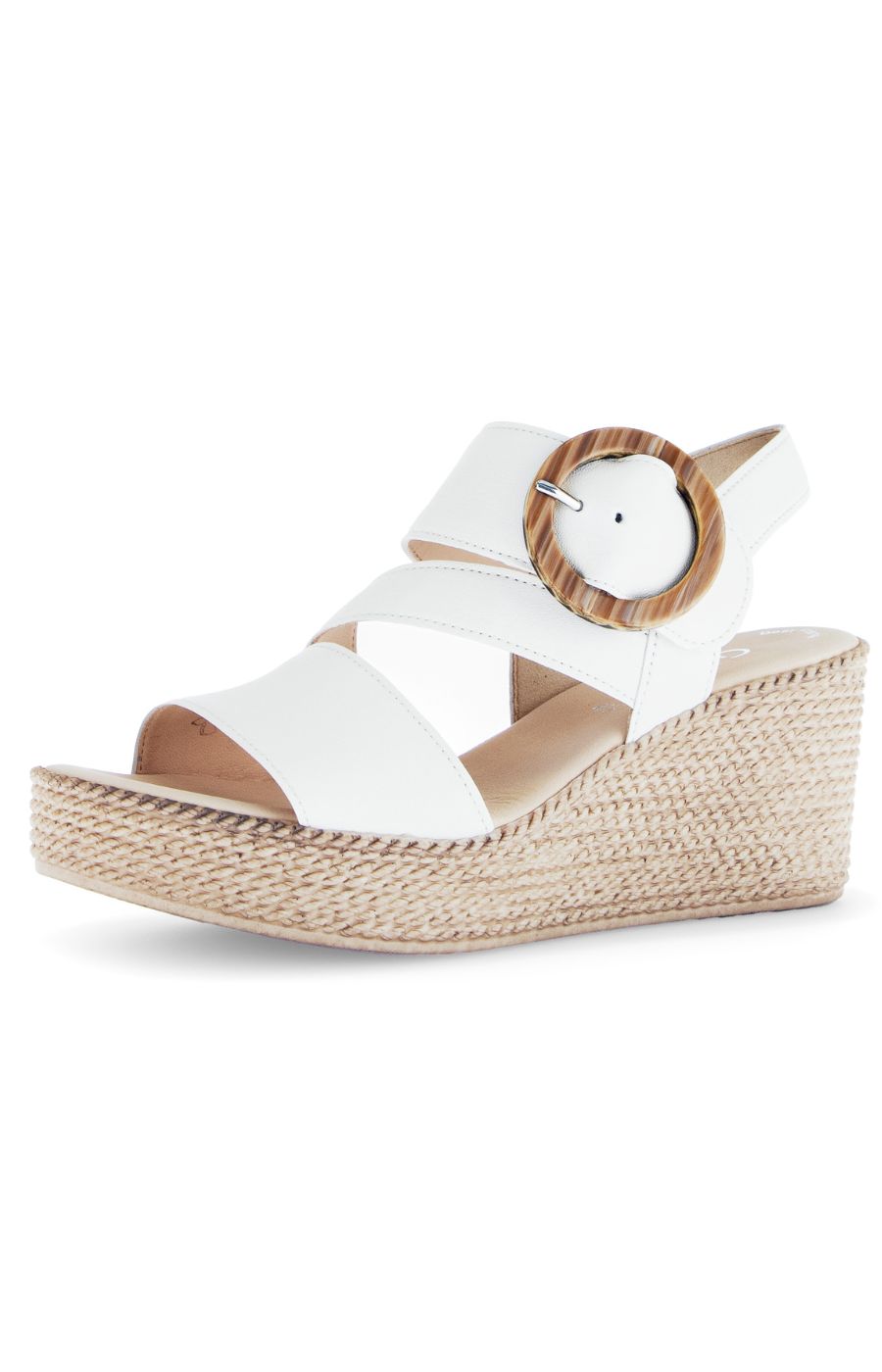 Gabor Wedge Sandal in Cream Women's Shoes