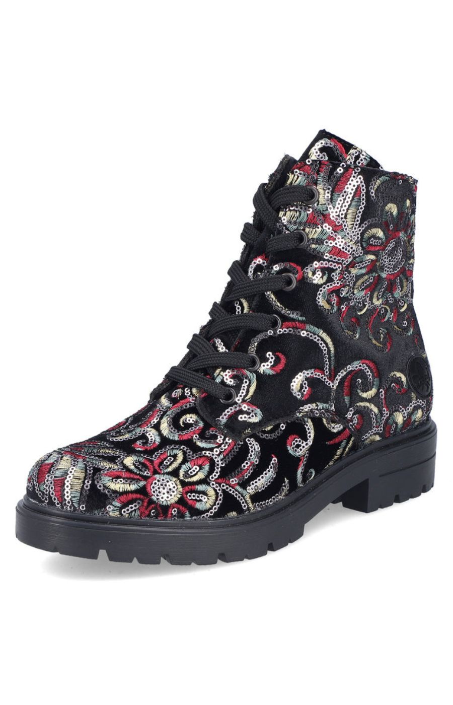 Rieker Floral Sequin Boot
