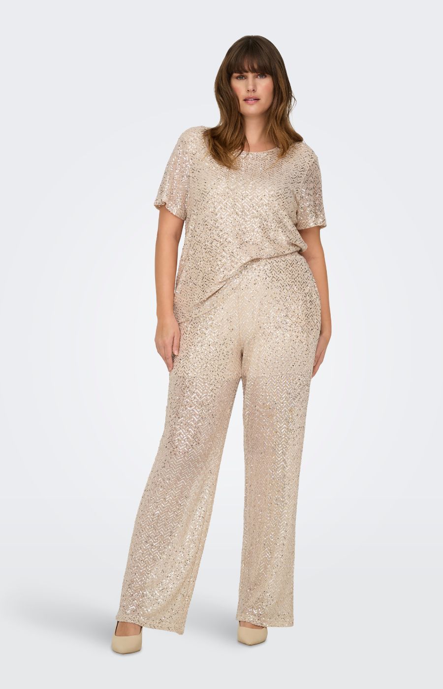 Only Carmakoma Viviana Sequin Trousers