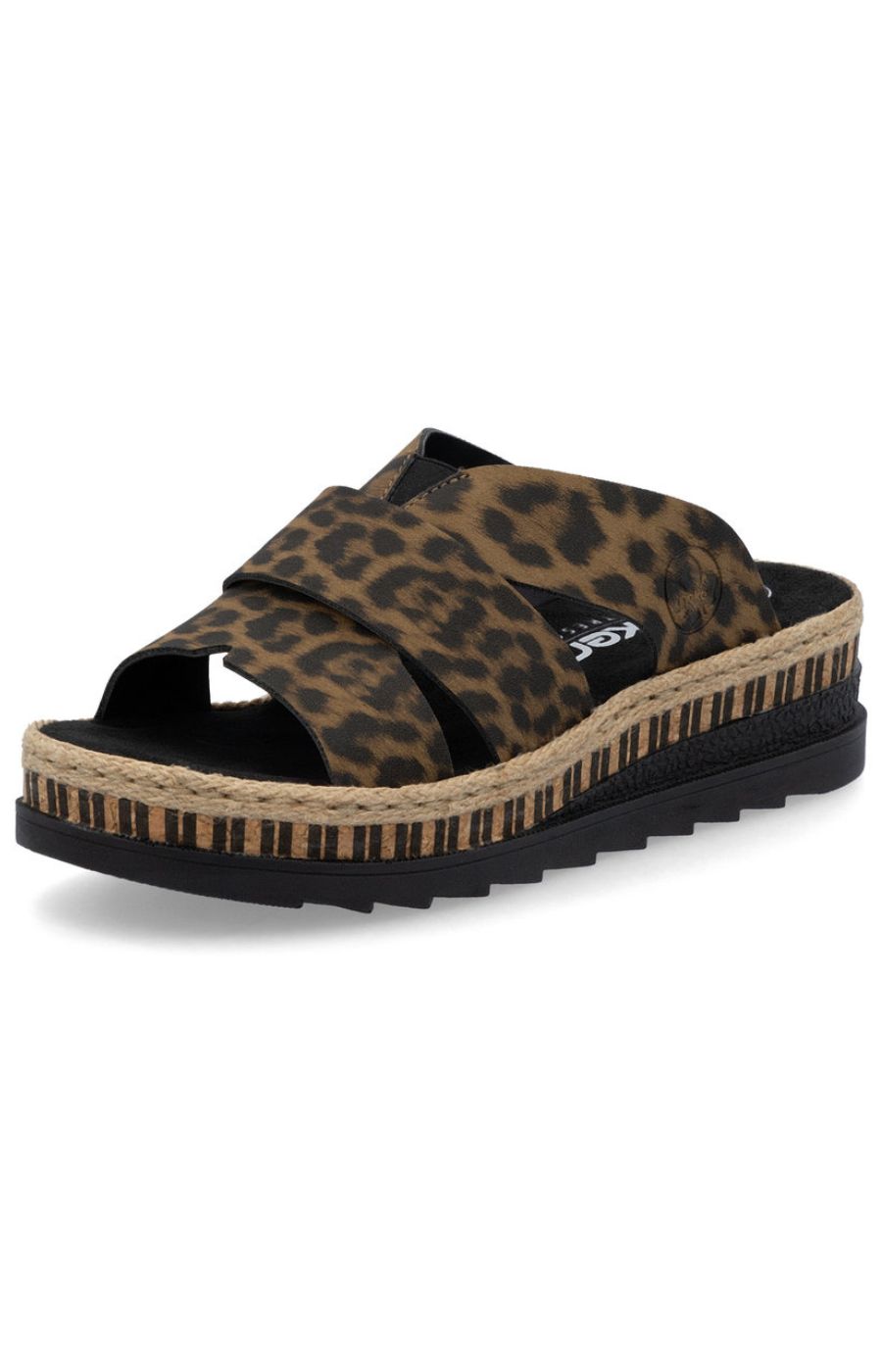 Rieker Leopard Print Sandal