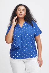 Simple Wish Kamma Blouse in Blue
