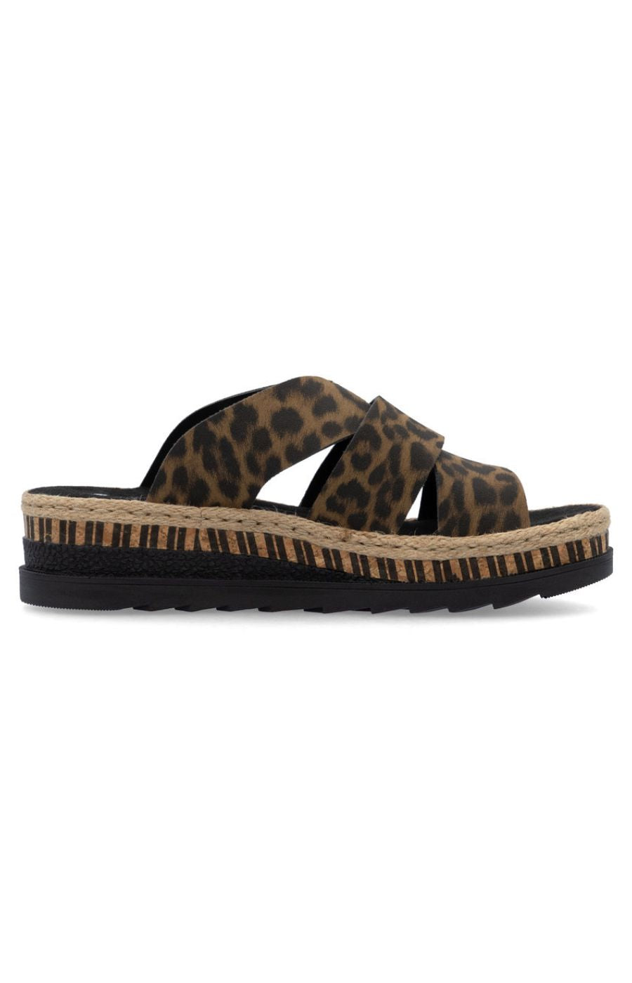 Rieker Leopard Print Sandal
