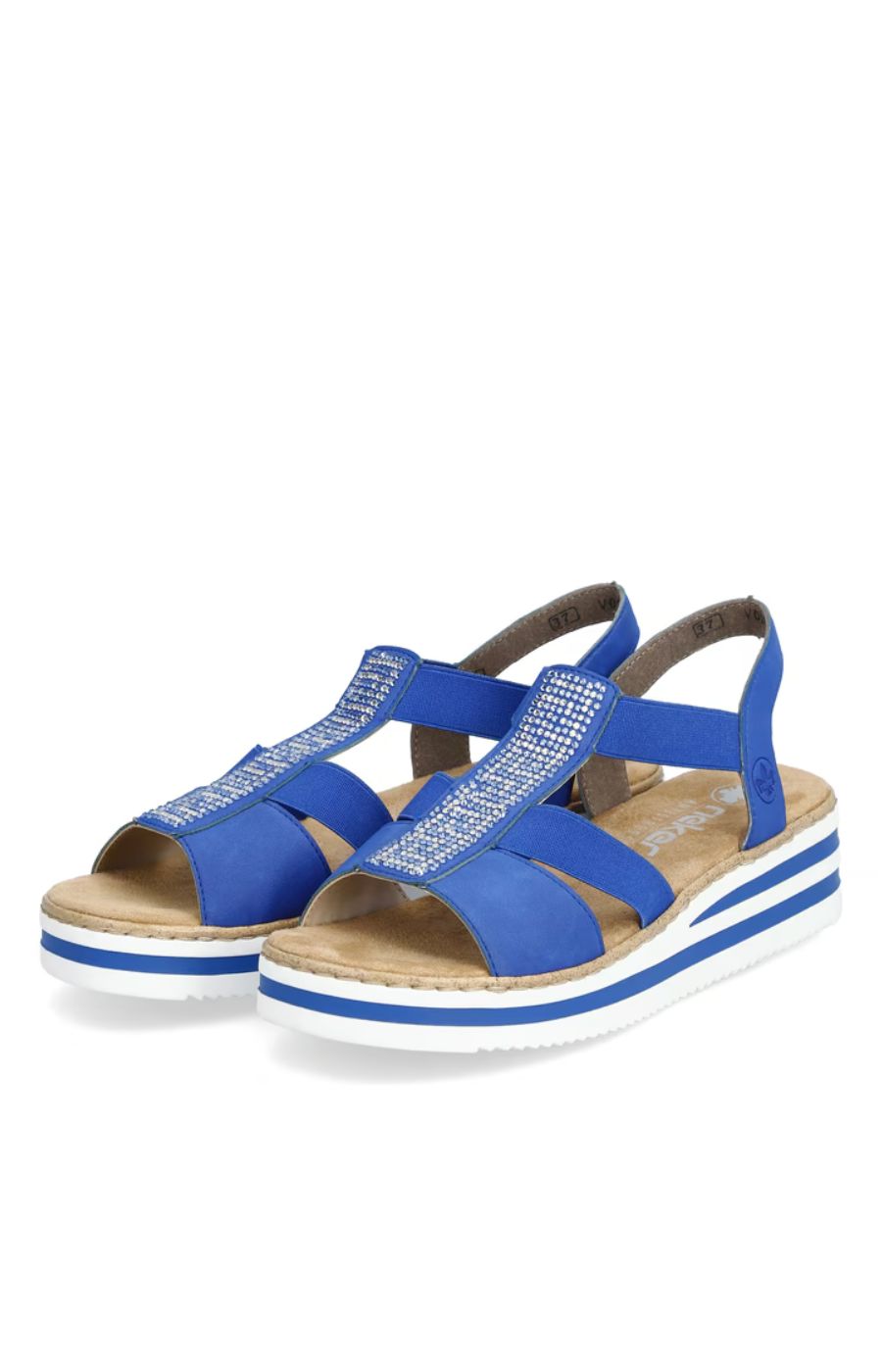 Rieker Blue Diamante Sandal