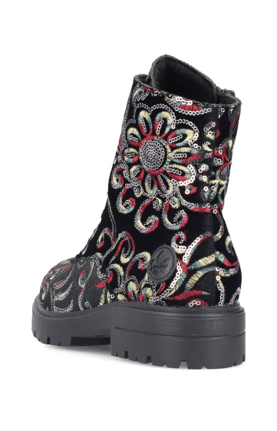 Rieker Floral Sequin Boot