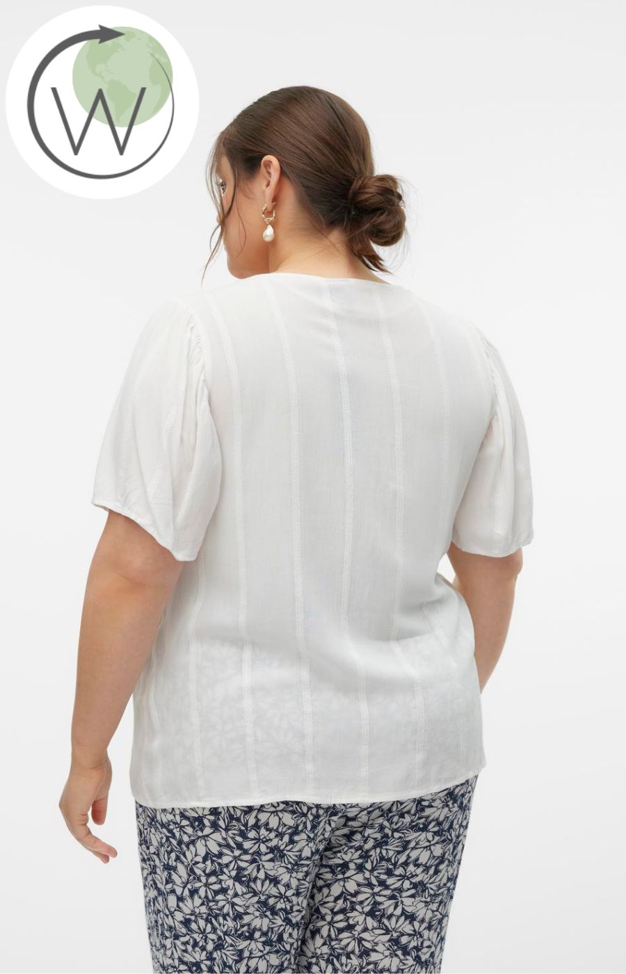 Vero Moda Curve Kanva Blouse in White