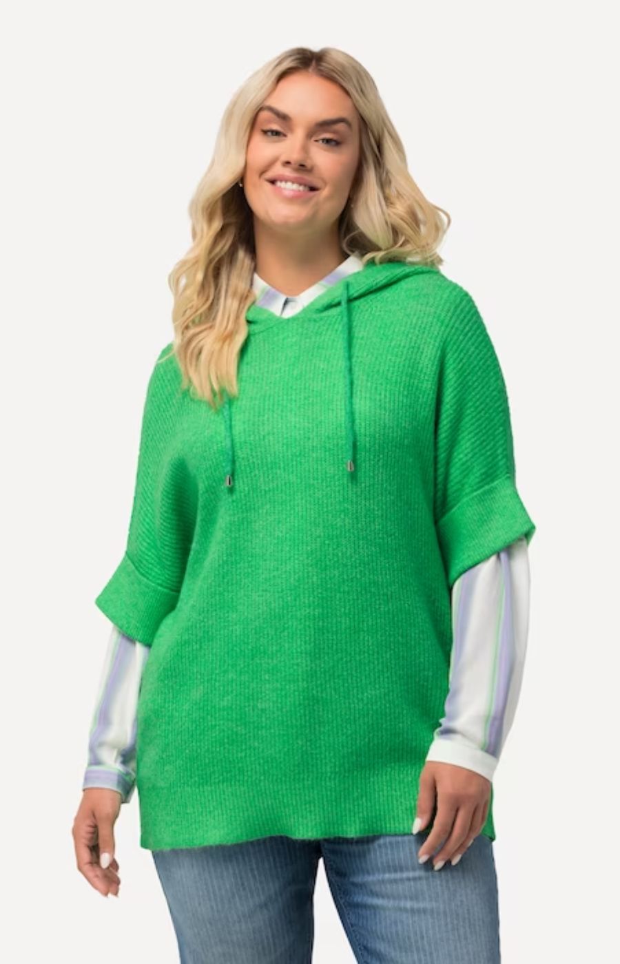 Ulla Popken Knit Short Sleeve Green