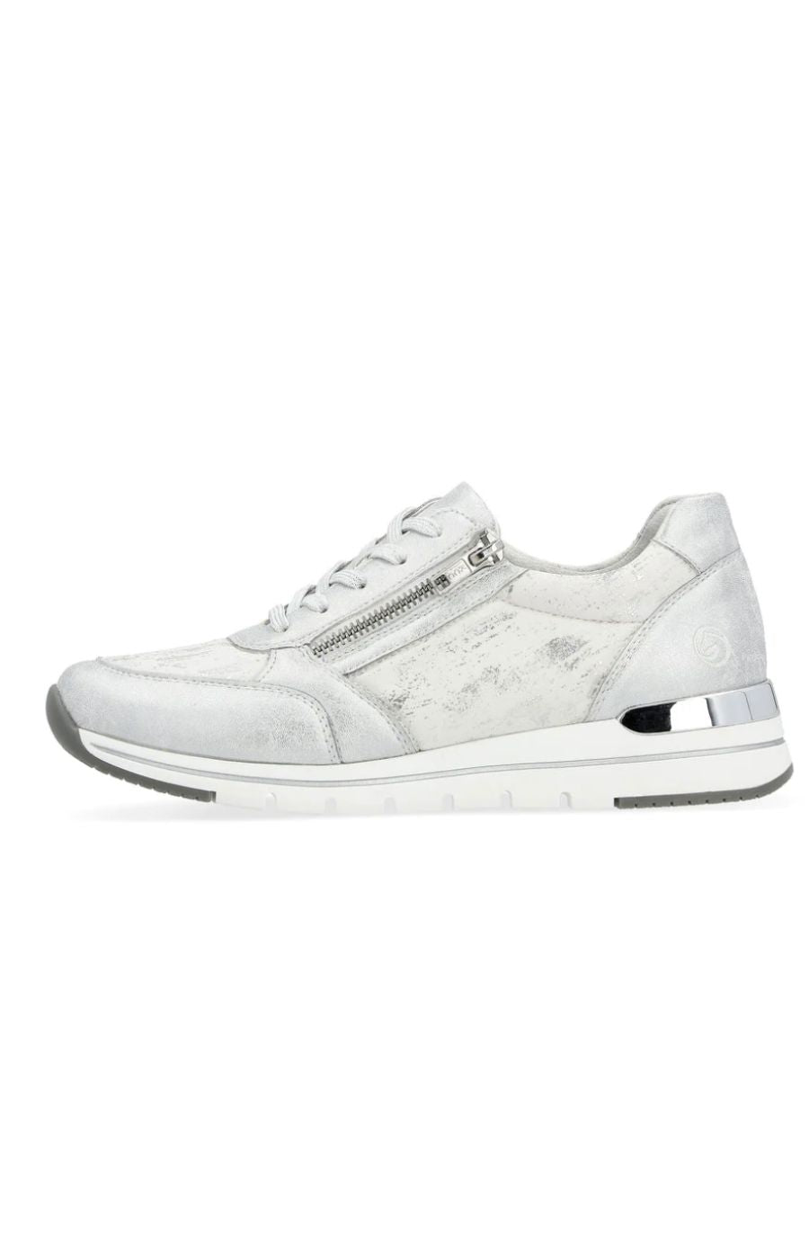 Remonte Wedged Trainer in Silver