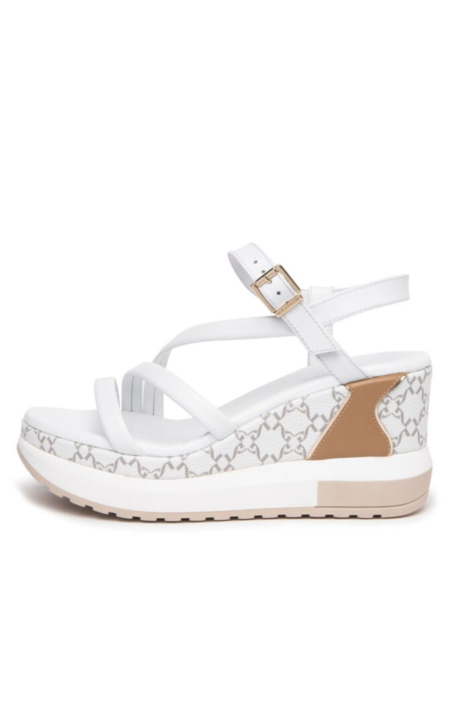 NeroGiardini Leather Wedge in White