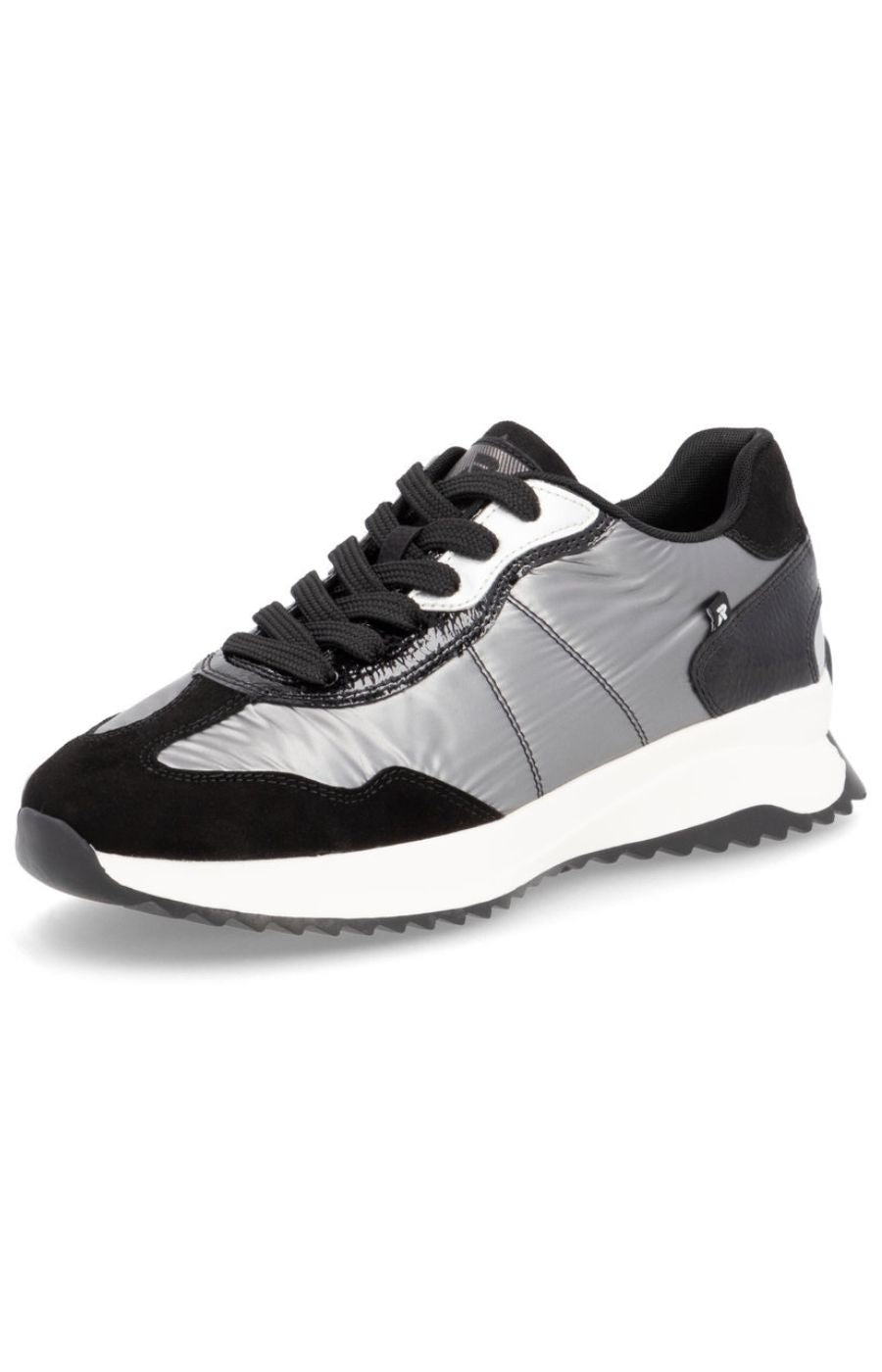 Rieker Trainer in Silver and Black