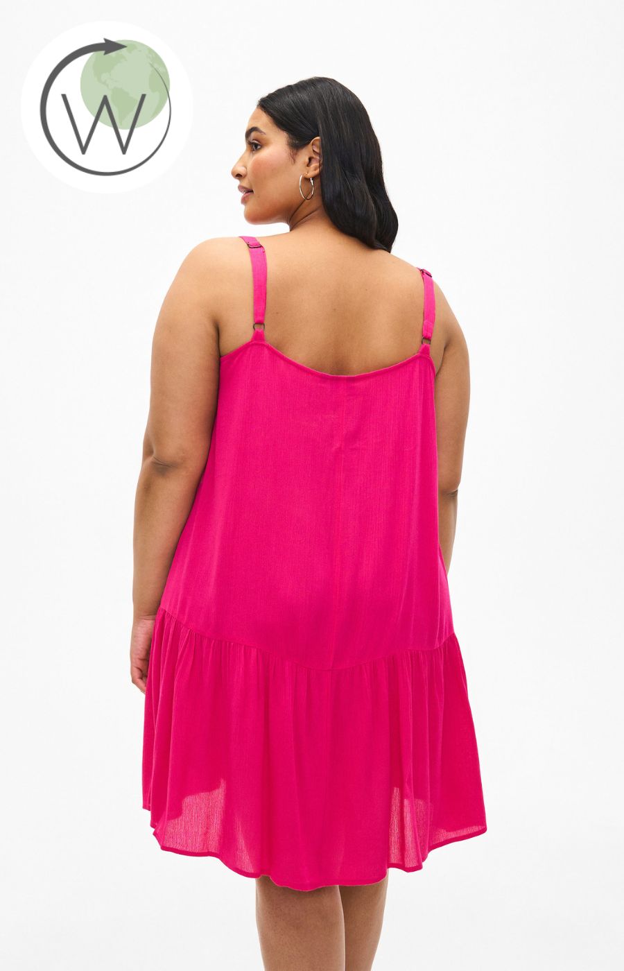 Zizzi Rose Dress in Raspberry