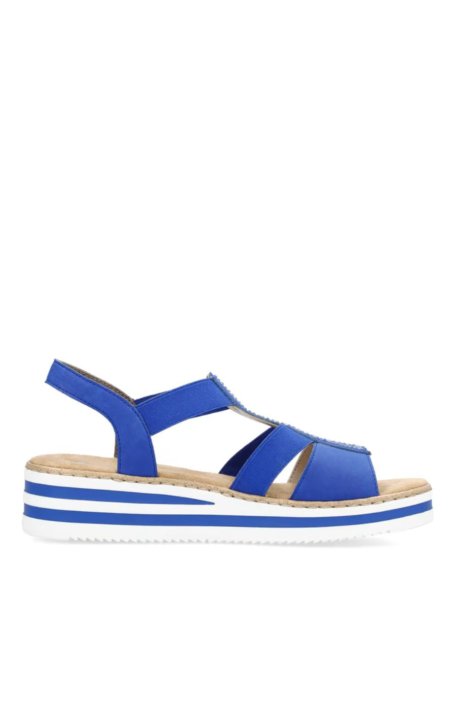 Rieker Blue Diamante Sandal