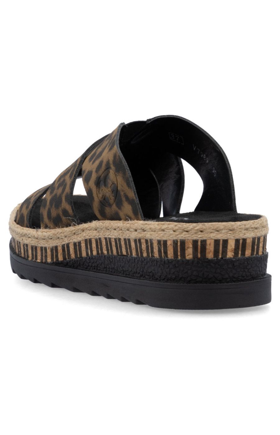 Rieker Leopard Print Sandal