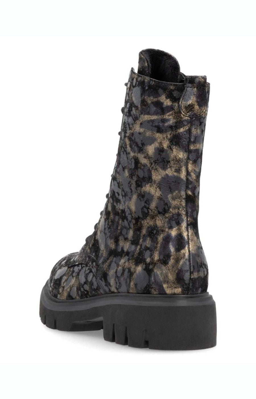 Remonte Black and Gold Print Boot