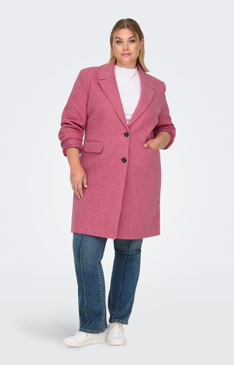 Only Carmakoma Blake Coat in Pink