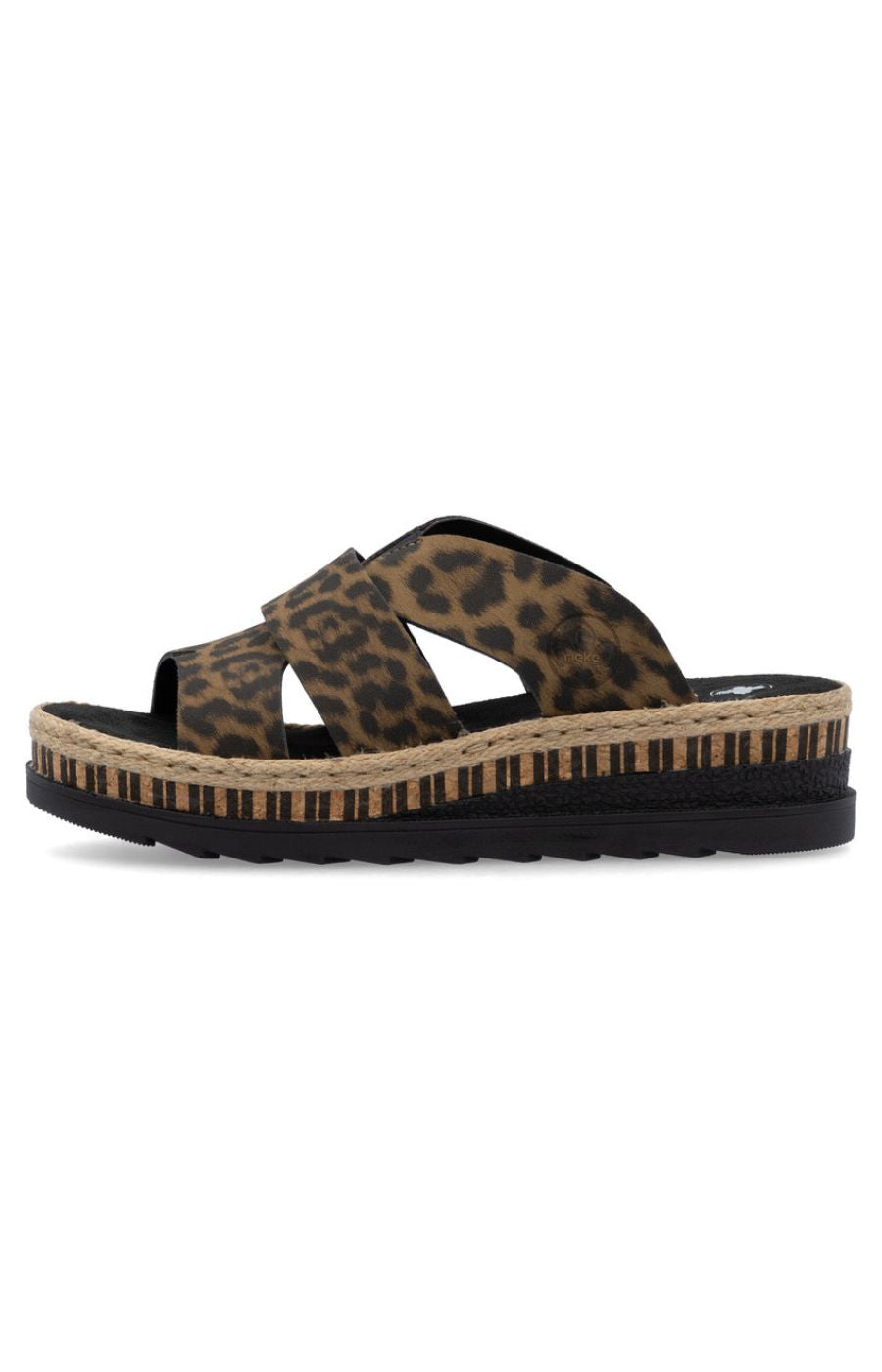 Rieker Leopard Print Sandal