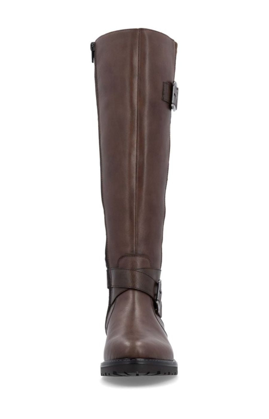Remonte Knee High Buckle Boot in Brown