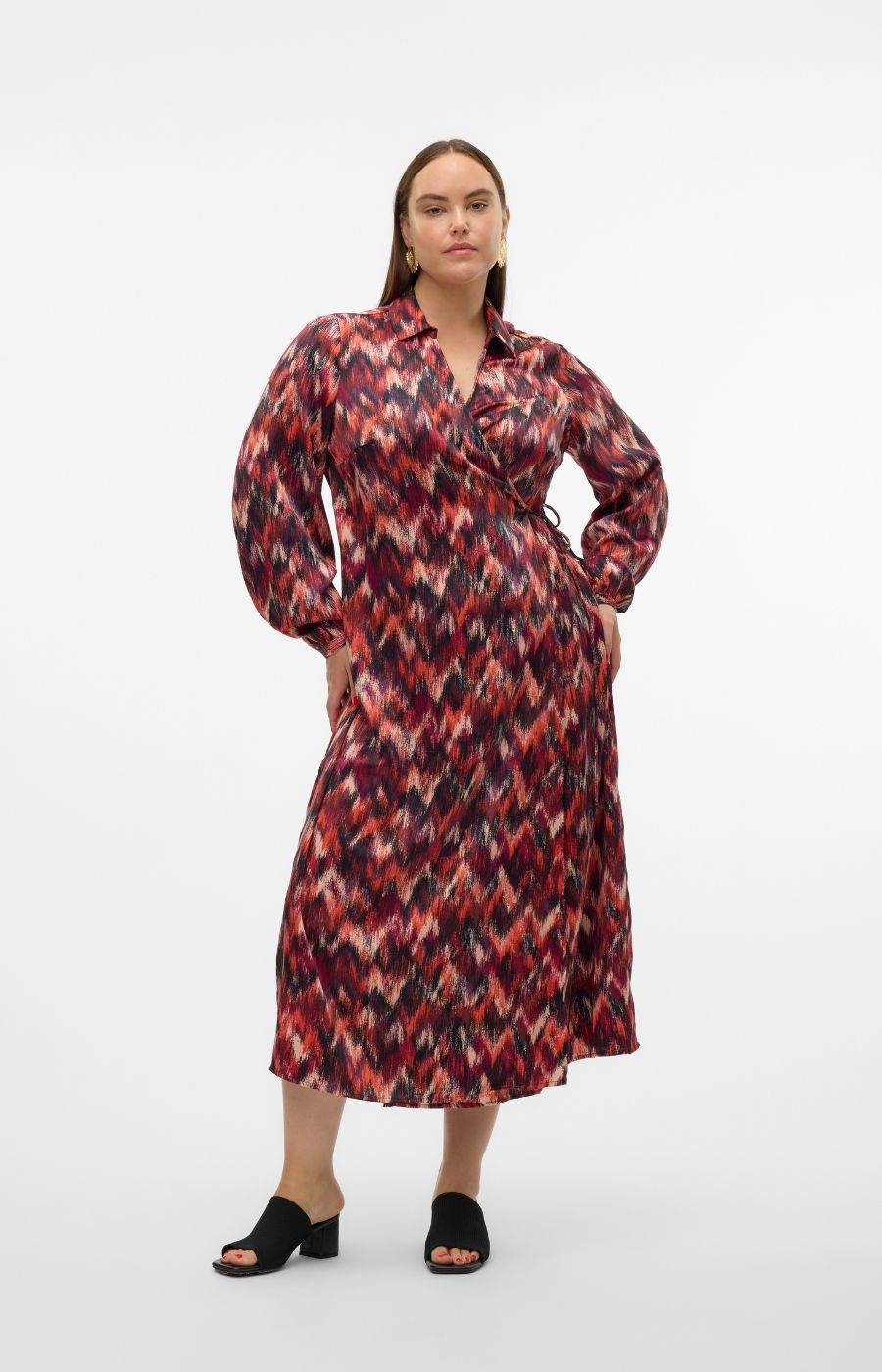 Vero Moda Curve Olympia Wrap Dress