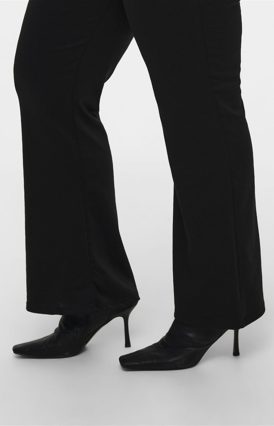 Only Carmakoma Pever Flared Trousers in Black