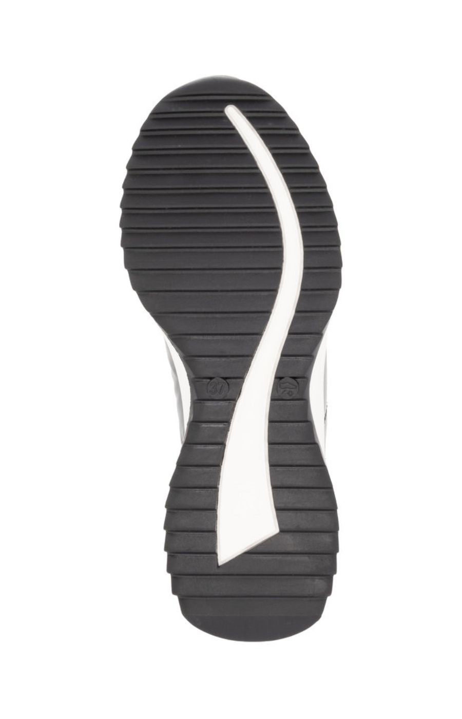 Rieker Trainer in Silver and Black