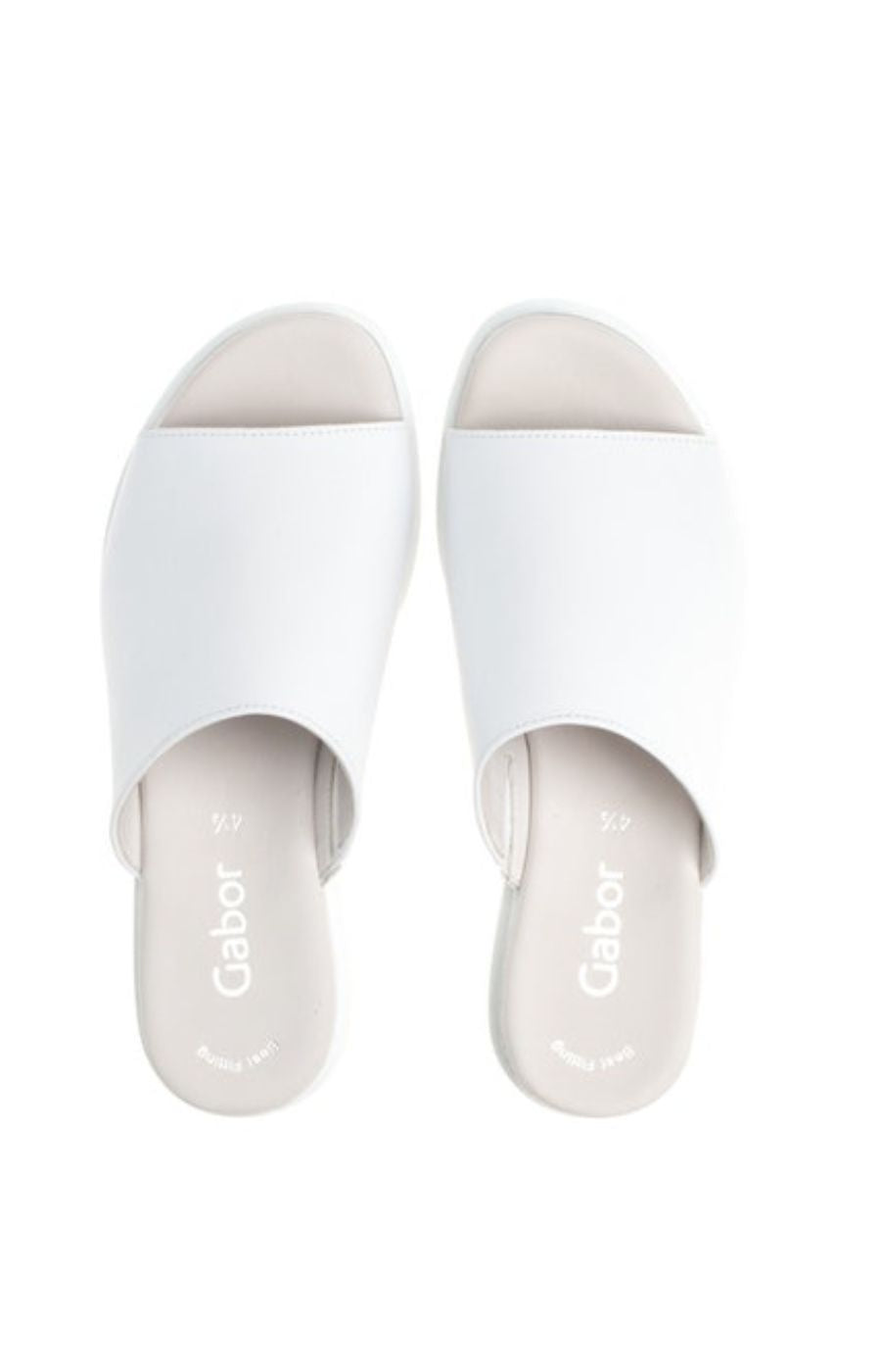 Gabor Slip on Sandal in White