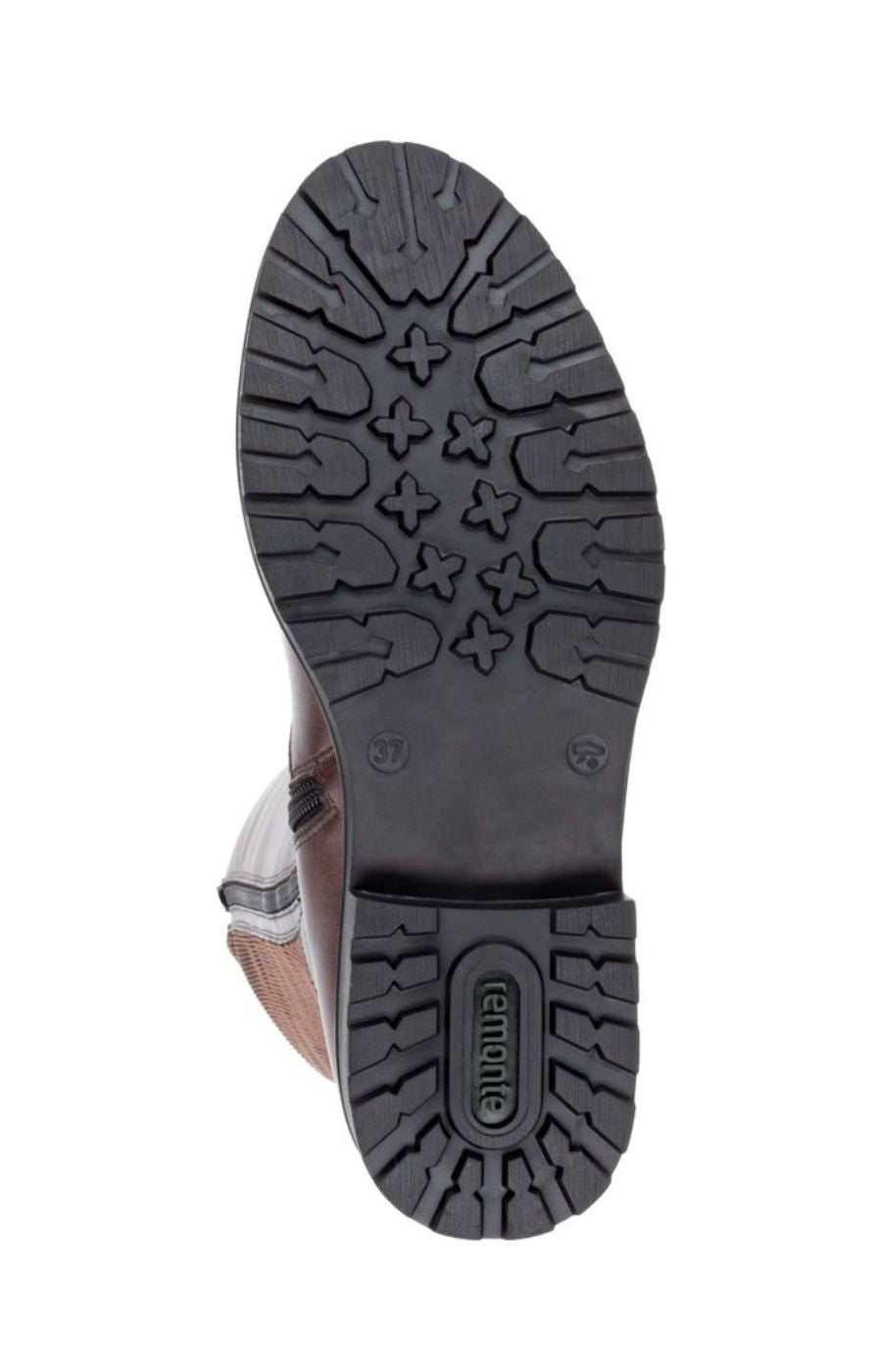 Remonte Knee High Buckle Boot in Brown