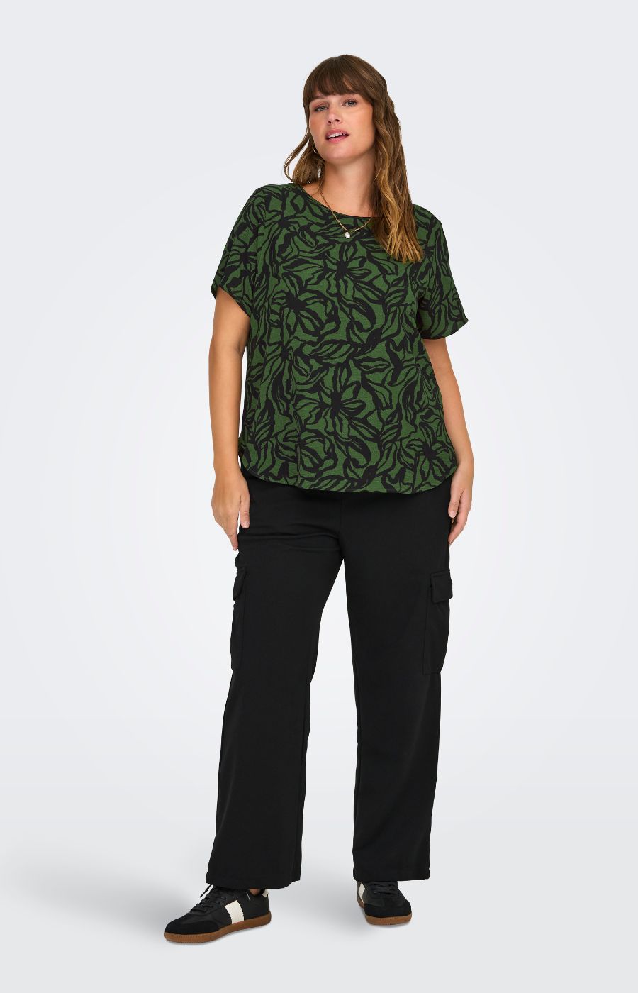 Only Carmakoma Vica Blouse in Rifle Green