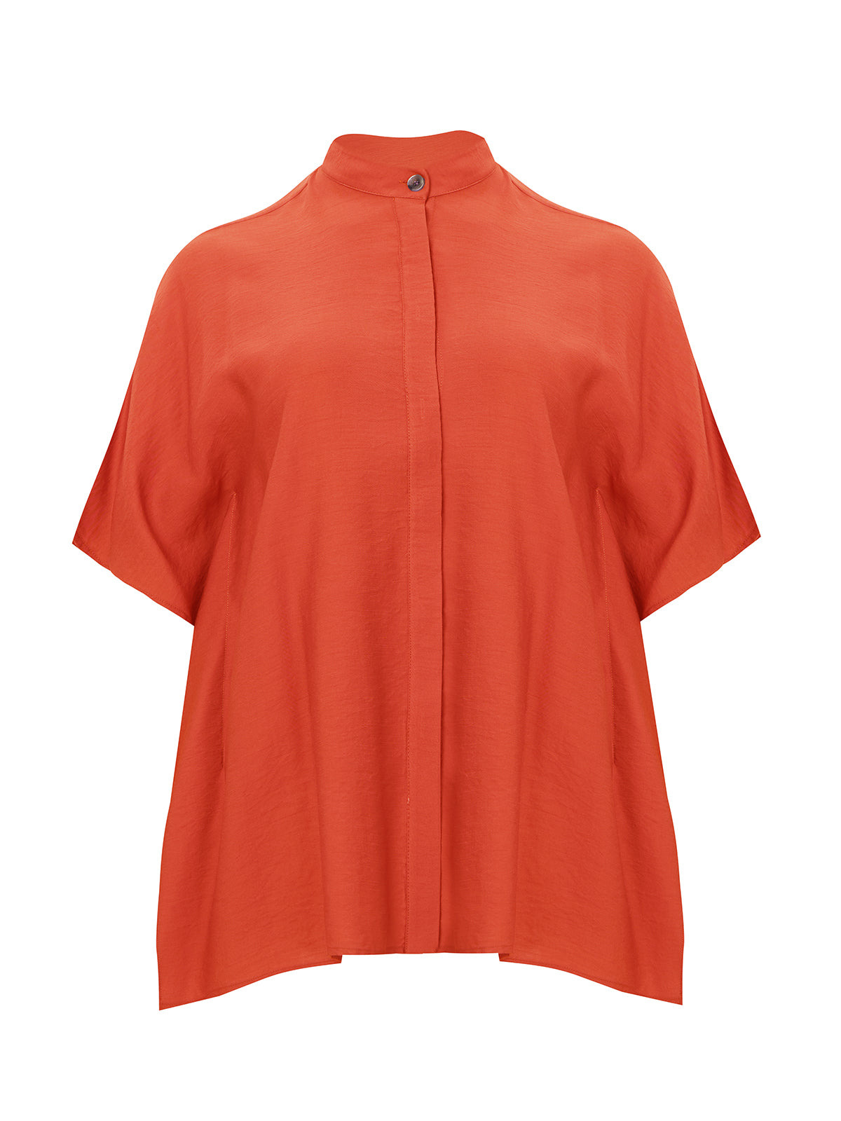 Mat Button Down Shirt in Coral